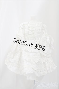 画像1: SD/OF:ローブ・ア・ラ・フランセーズ　【ホワイト】/1/3　60ｃｍ　BJD　MJD　衣装　ドール用 A-25-02-26-351-NY-ZA