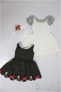 SDM/OF:ベリーシャルロットワンピース・ミニ/1/4　40ｃｍ　BJD　MJD　衣装　ドール用 A-25-06-04-431-NY-ZA