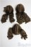 画像2: 5.5inch/ウィッグ　ボア　3点/インチ　BJD　MJD　ドール用 A-25-03-26-285-KD-ZA (2)