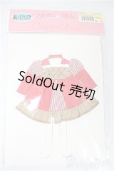 リカちゃん/OF:リトルファクトリー製衣装　2025年4月　スイーツスタイルドレスコレクション（22cmサイズ）　アップルパイ風ワンピース/ファッションドール　衣装 A-25-04-02-323-KD-ZA