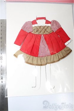 画像3: リカちゃん/OF:リトルファクトリー製衣装　2025年4月　スイーツスタイルドレスコレクション（22cmサイズ）　アップルパイ風ワンピース/ファッションドール　衣装 A-25-04-02-323-KD-ZA