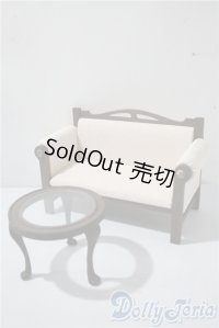 1/6-1/4サイズ/ソファ＆丸テーブル U-25-04-29-206-YB-ZU