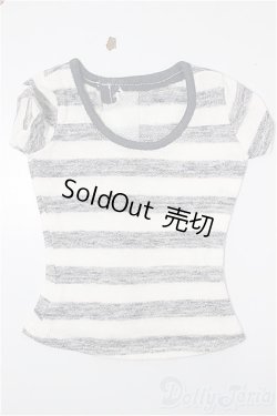 画像1: azone/OF:50cmサイズドール　衣装　AZO2 ボーダーTシャツ/0 A-25-05-07-255-KD-ZA