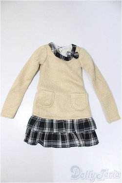 画像1: azone/OF:50cmサイズドール　衣装　50ふんわりチェックフリルワンピ /0 A-25-05-14-125-KD-ZA