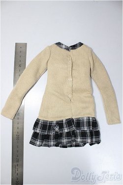 画像2: azone/OF:50cmサイズドール　衣装　50ふんわりチェックフリルワンピ /0 A-25-05-14-125-KD-ZA