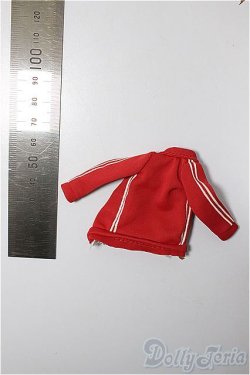 画像2: azoneピコニーモ/OF:1/12サイズドール　衣装　ジャージ　上のみ　赤/0 A-25-05-07-350-KD-ZA