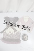 SD/OF:ラズベリーショコラケーキドレスセット/1/3　60ｃｍ　BJD　MJD　衣装　ドール用 A-25-05-14-318-NY-ZA