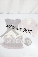 SD/OF:ラズベリーショコラケーキドレスセット/1/3　60ｃｍ　BJD　MJD　衣装　ドール用 A-25-05-14-318-NY-ZA
