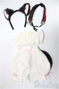 DD/OF:衣装セット　黒ネコカチューシャ＆しっぽドロワーズ　その他セット/0 A-25-05-14-208-KD-ZA
