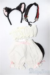DD/OF:衣装セット　黒ネコカチューシャ＆しっぽドロワーズ　その他セット/0 A-25-05-14-208-KD-ZA