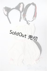DD/OF:衣装セット　黒ネコカチューシャ＆しっぽドロワーズ　その他セット/0 A-25-05-14-208-KD-ZA