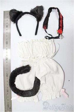 画像2: DD/OF:衣装セット　黒ネコカチューシャ＆しっぽドロワーズ　その他セット/0 A-25-05-14-208-KD-ZA