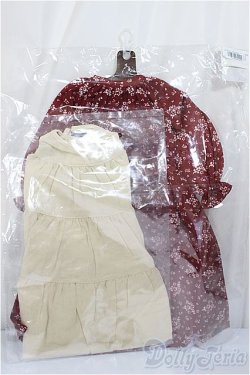 画像2: SD/OF:シフォンワンピースセット（ボルドー）VOLKS製/1/3　60ｃｍ　BJD　MJD　衣装　ドール用 A-25-05-21-153-KD-ZA