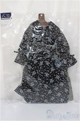 SD/OF:シフォンワンピースセット（ブラック）VOLKS製/1/3　60ｃｍ　BJD　MJD　衣装　ドール用 A-25-05-21-154-KD-ZA