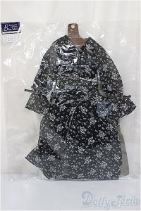 SD/OF:シフォンワンピースセット（ブラック）VOLKS製/1/3　60ｃｍ　BJD　MJD　衣装　ドール用 A-25-05-21-154-KD-ZA