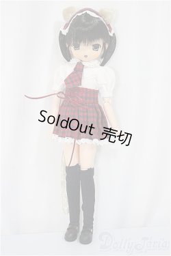 画像2: ママチャップトイ/ちっちゃなちっちゃな女の子 みみる ねこちゃん学園制服(黒髪・赤)/ A-25-05-21-173-KD-ZA