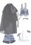 画像2: SDGrB＆SD13男の子/OF:衣装セット/1/3　65ｃｍ　BJD　MJD　衣装　ドール用 A-25-06-04-042-NY-ZA (2)