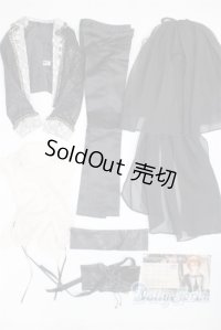 SDGｒB/OF:ブラッククロスバッスルセット/1/3　65ｃｍ　BJD　MJD　衣装　ドール用 A-25-06-04-043-NY-ZA