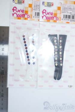 画像2: AZONE/OF：23ｃｍ　PNS２アーガイル柄ニーソックス　２点 Y-25-06-11-030-NY-ZY