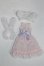 画像2: azone/OF:23ｃｍ　PNS白うさぎさんのファンシーワンピset A-25-06-11-041-NY-ZA (2)
