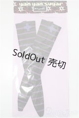 MDD/OF:しましまクロスニーハイ　yam yam sugar様製/0 A-25-06-11-188-NY-ZA