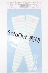MDD/OF:しましまクロスニーハイ　yam yam sugar様製/0 A-25-06-11-187-NY-ZA