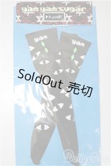 MDD/OF:目玉いっぱいニーハイ（ブラック）　yam yam sugar様製/0 A-25-06-11-199-NY-ZA