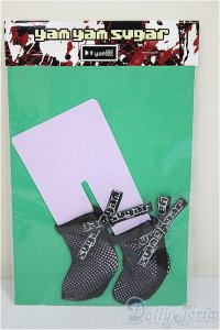 MDD/OF:あみリボンソックス　yam yam sugar様製/0 A-25-06-11-218-NY-ZA