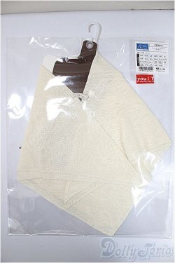 画像1: SDM＆MSD/OF:コットンニットショール（アイボリー）/1/4　40ｃｍ　BJD　MJD　衣装　ドール用 A-25-06-18-282-KD-ZA