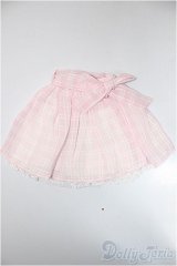 SD/OF:ピンクチェックスカート/1/3　60ｃｍ　BJD　MJD　衣装　ドール用 A-25-06-18-283-KD-ZA