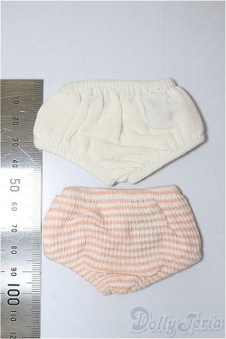 画像2: SDM/OF:やわらかコットンショーツミニ（白・ピンク）/1/4　40ｃｍ　BJD　MJD　衣装　ドール用 A-25-06-18-241-NY-ZA