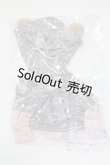 MDD/OF:くまチェックレイヤード風パーカー　AzukiMilk/0 A-25-08-13-034-NY-ZA
