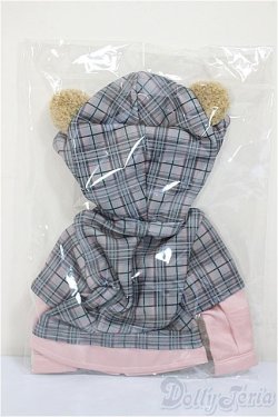 画像2: MDD/OF:くまチェックレイヤード風パーカー　AzukiMilk/0 A-25-06-25-142-NY-ZA