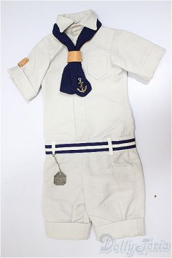 画像1: SD13男の子/OF:ツナギ/1/3　65ｃｍ　BJD　MJD　衣装　ドール用 A-25-07-02-164-NY-ZA