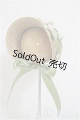 SD/OF:麦わらボンネット　Violet Garden　Melody.C様製/1/3　60ｃｍ　BJD　MJD　衣装　ドール用 A-25-07-09-312-NY-ZA