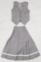 SD/OF:白ばら女学院 中等科制服/1/3　60ｃｍ　BJD　MJD　衣装　ドール用 A-25-07-15-061-NY-ZA