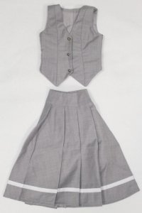SD/OF:白ばら女学院 中等科制服/1/3　60ｃｍ　BJD　MJD　衣装　ドール用 A-25-07-15-061-NY-ZA