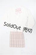 MDD&MSD/OF：女子高生セット（白×チェリーピンク）・ミニ/1/4　40ｃｍ　BJD　MJD　衣装　ドール用 A-25-07-09-225-KD-ZA