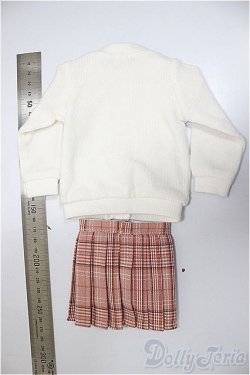 画像2: MDD&MSD/OF：女子高生セット（白×チェリーピンク）・ミニ/1/4　40ｃｍ　BJD　MJD　衣装　ドール用 A-25-07-09-225-KD-ZA