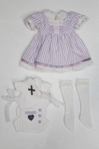 幼SD/OF:ワンピース/1/6　30ｃｍ　BJD　MJD　衣装　ドール用 A-25-07-15-046-NY-ZA
