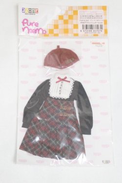 画像1: AZONE/OF:23ｃｍ　PNMブリティッシュガールset(ブラック×赤チェック)/0 A-25-07-15-020-NY-ZA