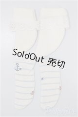MSD&MDD/OF:ソックス2点セット/1/4　40ｃｍ　BJD　MJD　衣装　ドール用 A-25-07-23-119-TO-ZA
