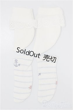 画像1: MSD&MDD/OF:ソックス2点セット/1/4　40ｃｍ　BJD　MJD　衣装　ドール用 A-25-07-23-119-TO-ZA