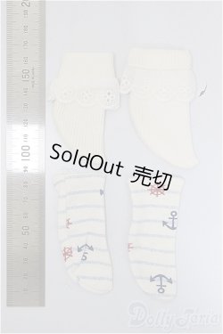 画像2: MSD&MDD/OF:ソックス2点セット/1/4　40ｃｍ　BJD　MJD　衣装　ドール用 A-25-07-23-119-TO-ZA