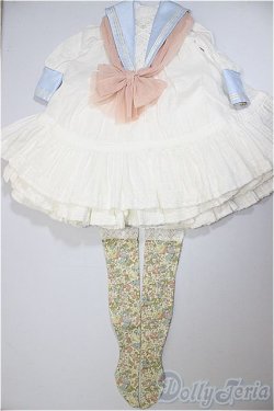 画像1: SD/OF:MILKDOLL様製セーラーワンピース/1/3　60ｃｍ　BJD　MJD　衣装　ドール用 A-25-07-23-173-NY-ZA