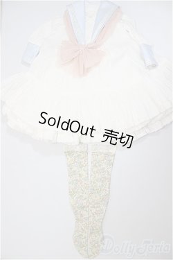 画像1: SD/OF:MILKDOLL様製セーラーワンピース/1/3　60ｃｍ　BJD　MJD　衣装　ドール用 A-25-07-23-173-NY-ZA