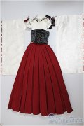 SD16G/OF:月の衣(紅赤)/1/3　70ｃｍ　BJD　MJD　衣装　ドール用 A-25-08-06-146-NY-ZA