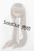 8-9inch/ウィッグ　木茶動物園様製　ロングもみあげ三つ編み/インチ　BJD　MJD　ドール用 A-25-07-30-126-NY-ZA