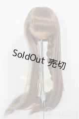 8-9inch/ウィッグ　木茶動物園様製　ロングもみあげ三つ編み/インチ　BJD　MJD　ドール用 A-25-07-30-126-NY-ZA