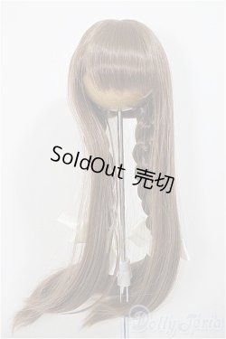 画像1: 8-9inch/ウィッグ　木茶動物園様製　ロングもみあげ三つ編み/インチ　BJD　MJD　ドール用 A-25-07-30-126-NY-ZA